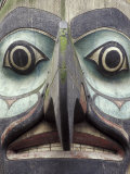 Totem Pole in Pioneer Square  Seattle  Washington  USA