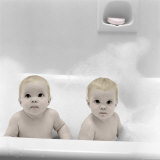 Twin Babies in a Tub