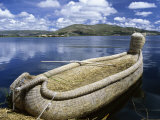 Reed Boat Uros Islands Lake Titicaca Peru