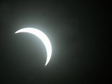 The View of the Partial Solar Eclipse from Athens  Greece