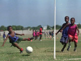 Children from Athletic of Haiti During Daily Training on the Outskirts of Cite Soleil on July 17