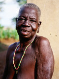 Portrait of Elderly Betamaribe (Somba) Woman  Koussou  Benin