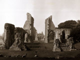 Old Ruined Building Ruins  Glastonbury Abbey in Somerset