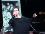 Jim Kerr of Simple Minds at Wembley Stadium in Honour of Nelson Mandela's 70th Birthday  June 1988