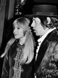 Mick Jagger Lead Singer in the Pop Grou the Rolling Stones with Marianne Faithfull