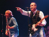 Francis Rossi of Status Quo Makes Faces at the Crowd in the Clyde Auditorium  October 1999
