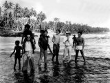 Duran Duran Pop Group Simon Le Bon and Nick Rhodes Coolof in the Indian Ocean