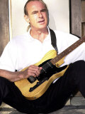Status Quo's Francis Rossi Practise's with One of His Favourite Guitar's at His Home in Surrey