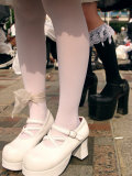 Shoe Detail of Coz-Play-Zoku (Costume Play Gang) Members  Meji Jingu Bridge  Harajuku  Tokyo  Japan