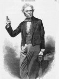 Michael Faraday Scientist Shown Giving a Demonstration