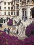 Tourists Arrive and Depart from the Winter Palace Hotel  Luxor  Egypt