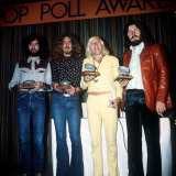 Led Zeppelin Musicians the Group with Jimmy Savile at the Melody Maker Awards