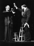 Frank Sinatra at a New York Concert Being Declared by Luciano Pavarotti