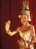 Traditional Dancer and Costumes  Khmer Arts Dance  Siem Reap  Cambodia
