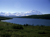 Mt Mckinley  the Tallest Mountain in North America  Wonder Lake  Denali National Park  Alaska