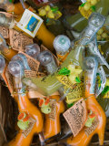 Shoe Shaped Bottles of Limoncello Liquor  Ischia Ponte  Ischia  Bay of Naples  Campania  Italy