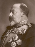 Edward VII British Royalty Head and Shoulders Profile of King