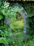 Mosaic Garden Mirror Placed on Wall October