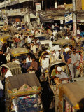 A Rickshaw Traffic Jam in Dhaka; Rickshaws are Also Called Trishaws Because They Have Three Wheels