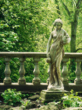 Statue of Woman with Pitchers Ballustrade  Woodland Melford House  Dorset