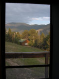 Looking Through a Doorway to the Mountains of Montana  Red Lodge  Montana  United States