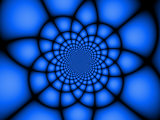 Abstract Blue Fractal Design