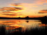 Sunset Light on a Pond at Chico Basin Ranch  Colorado