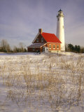 Tawas Point Lighthouse in Winter  Tawas Point State Park  MI
