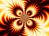 Abstract Red  Black and Yellow Design