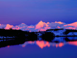 The Alaskan Range is Adjacent to Mt Denali  Alaska  USA