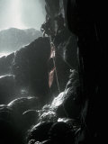 Lowering Kayak into a Wet Cave  Mexico