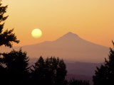 Sunrise Over Mt Hood  Portland  Oregon  USA