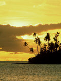 Sunset at Salani Village  Western Samoa