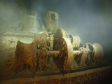 Winches  Rust-Bound  to the Toppled Forward Mast on the Foredeck of the RMS 