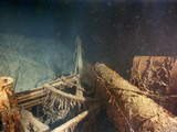 The Tip of the Toppled Forward Mast on the Boat Deck of the RMS "Titanic"