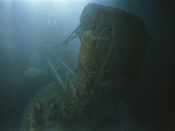 Starboard Electric Cargo Crane Located Aft of Foredeck and Other Wreckage of the RMS 