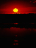 The Setting Sun Creates Reflections on the Waters of Big Cypress Swamp