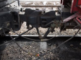 A Close View of the Connection Between Train Cars