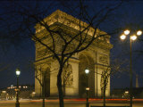 The Famous Arc De Triomphe Seen at Night