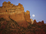 A Spring Moon Rises over the Canyon
