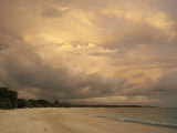 A Scenic View of a Beach at Twilight