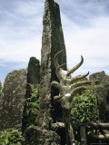 Animal Skulls Decorate a Tomb in Madagascar