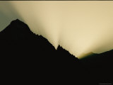 The First Rays of Sun Appear over the Peaks of the Karakoram Range