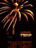 Fourth of July Fireworks from the Potomac River Overlooking the Lincoln Memorial