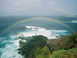 A Double Rainbow Brightens a Rainy Day off the Coast of Maui