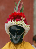 Portrait of a Man in a Black Mask and High-Crowned Hat
