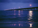 View of the Bridge Tunnel at Night