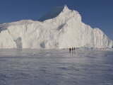 Tourists Explore Ice Formations Near Qaanaaq