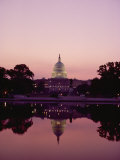 Twilight View of the Capitol and its Image in the Reflecting Pool