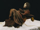 View of the 500-Year-Old Mummy of a Young Inca Girl